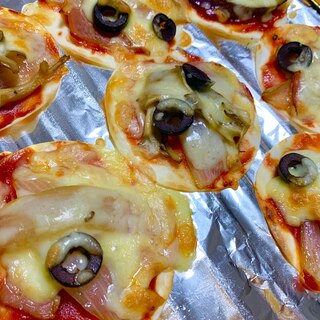 餃子の皮で✨簡単ミニピザ